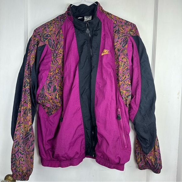 Nike Jackets & Blazers - Vintage 90's Nike Paisley  Pop Art Zip Up Windbreaker